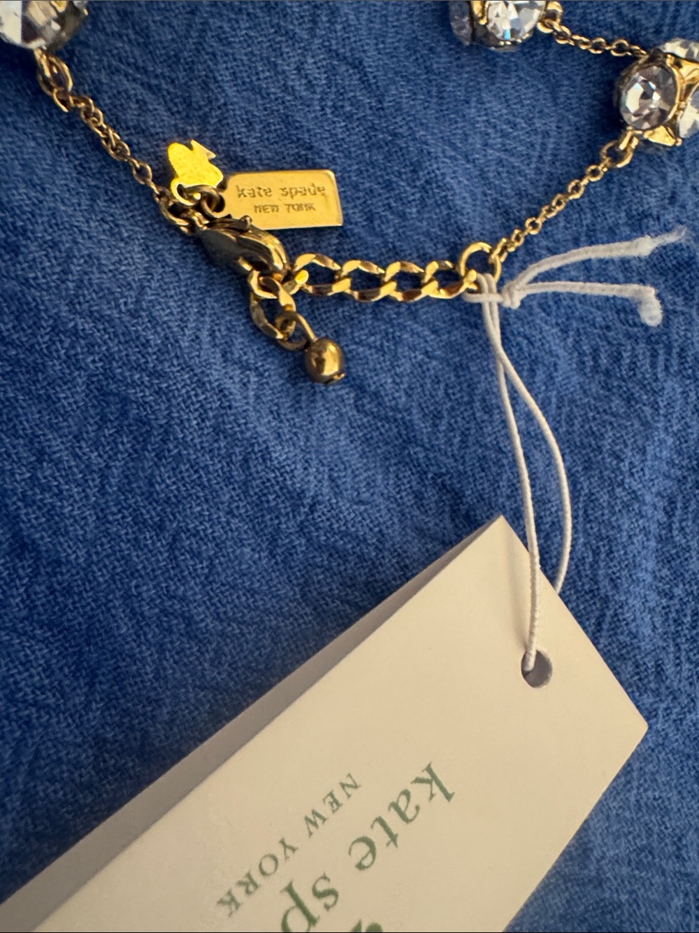 kate spade Gold Floral Crystal Chain Bracelet - Picture 3 of 3